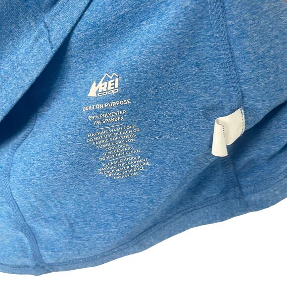 REI Coop Women's Size Large Blue Half Zip Long Sleeve Pull Over Top - Picture 6 of 8